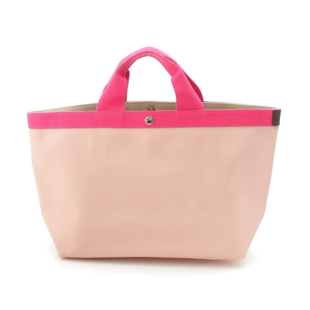 Herve Chapelier Coated canvas Square Tote Bag 705GP L Tarama Pink