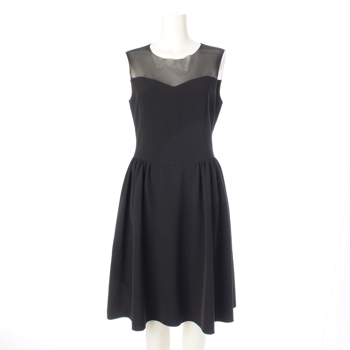 DAISY LIN Daisy Doll See-through switching sleeveless one piece dress 06079 black 38