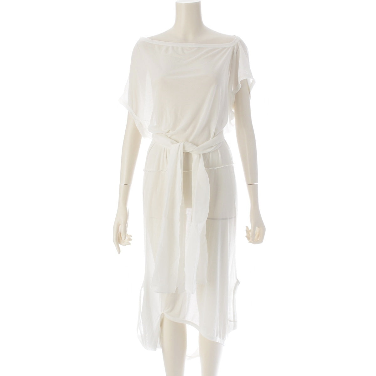 COMME des GARCONS Sheer Layered Transformation Cut tops GT-110600 white