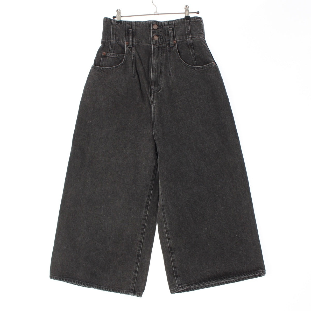 CELINE Cotton denim high waist Pants Bottoms black 27