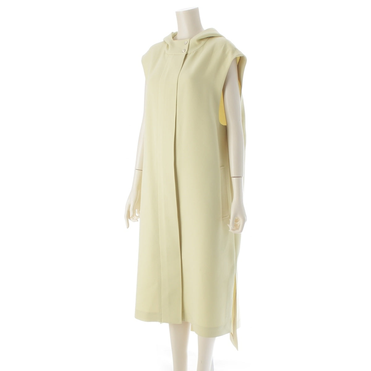 ADORE Triple Cross Hooded Long Gilet coat outer 531-2150007 yellow 38