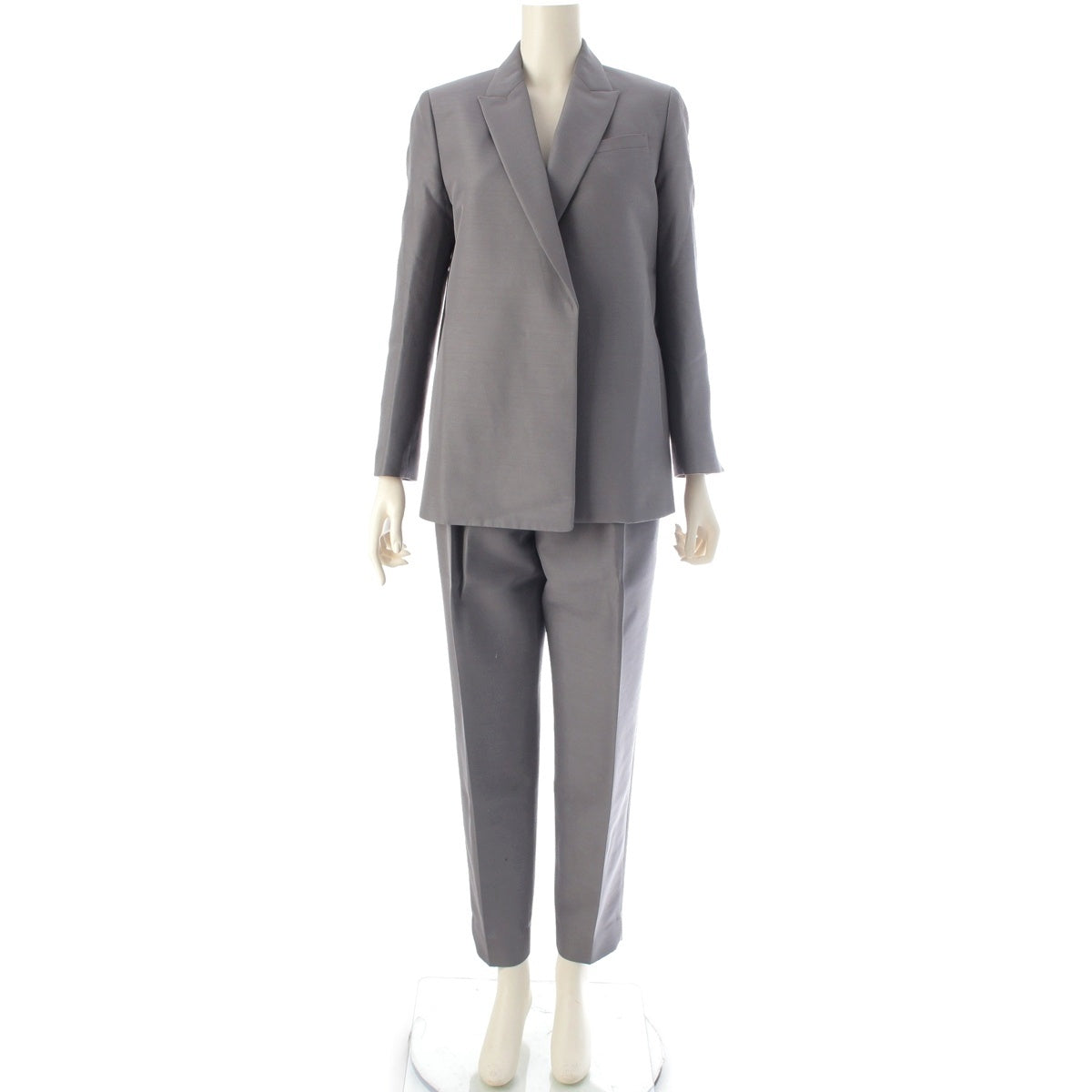 ebure Wool silk Jacket Pants Setup suit gray 36