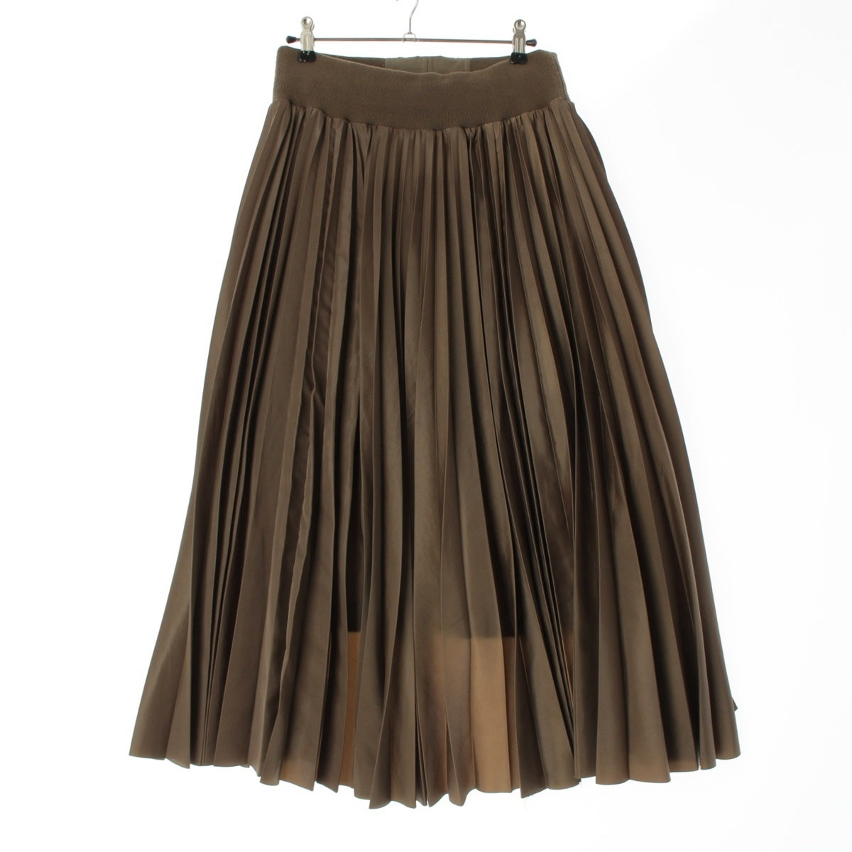Sacai Nylon Nylon Twill Skirt Pleated skirt 24-07518 Brown khaki 2