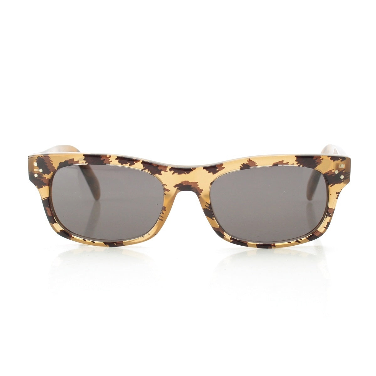 CELINE Logo leopard sunglasses Eyewear Brown 54□19 145