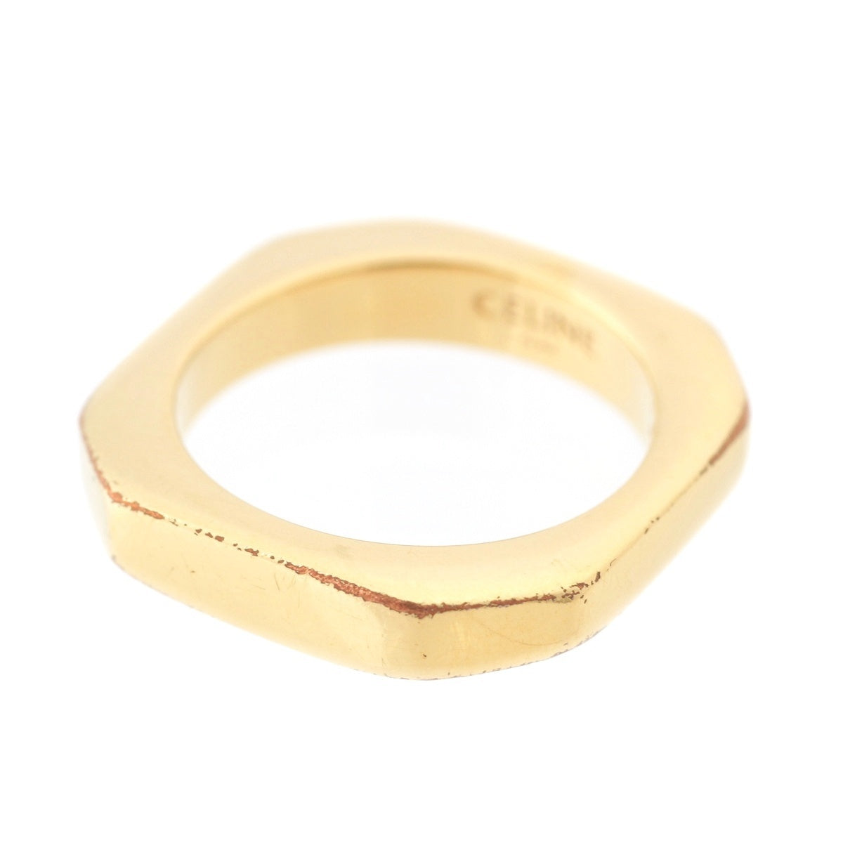 CELINE Square Simple Form Ring ring Accessories gold 50