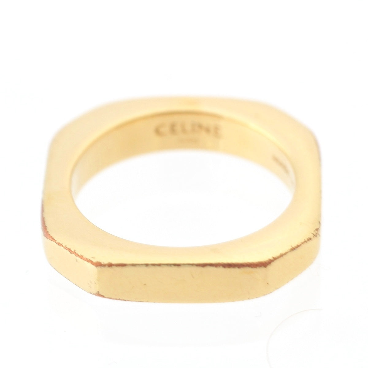CELINE Square Simple Form Ring ring Accessories gold 50