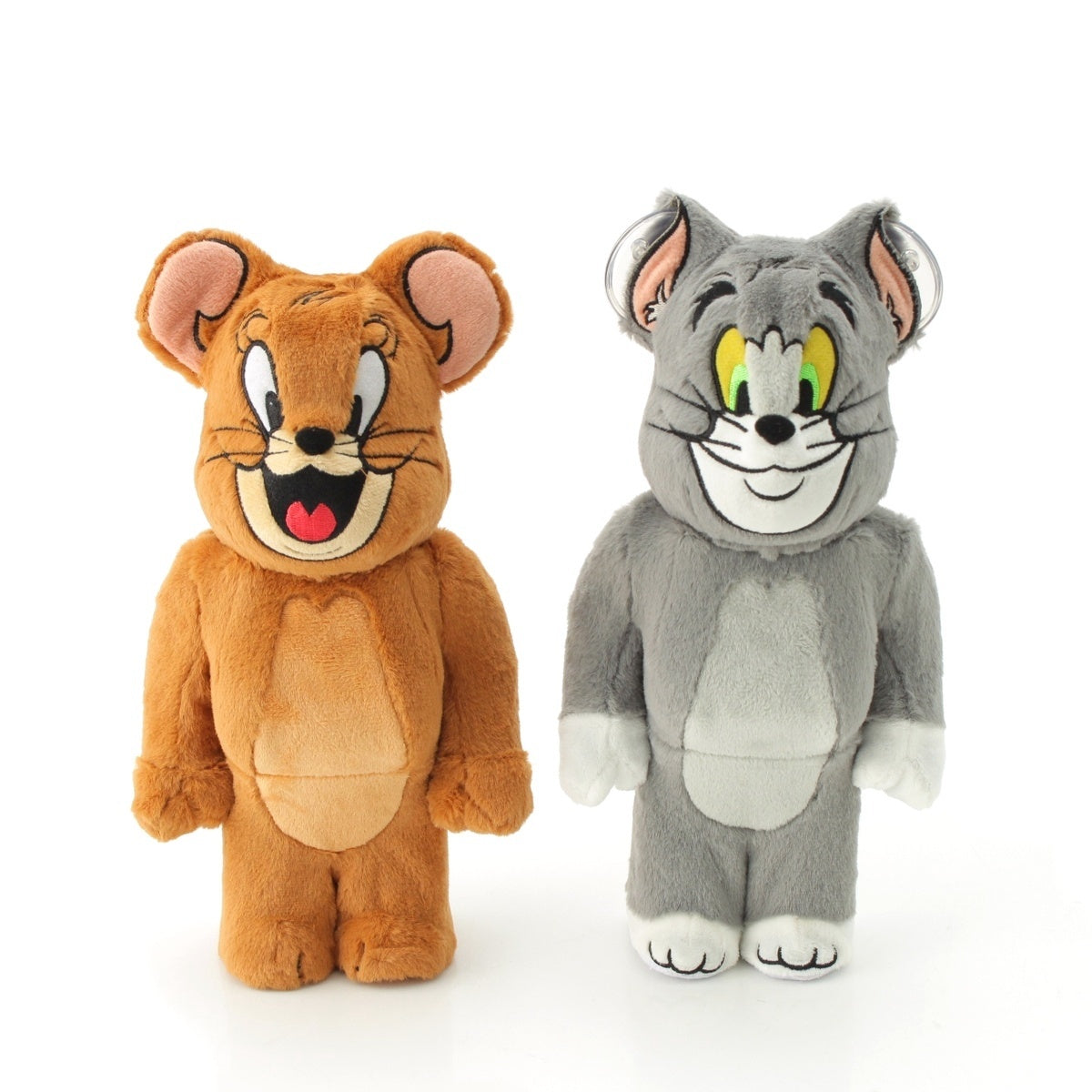 MEDICOM TOY BE@RBRICK 400% Tom and Jerry Custom Version Pair Set Toys Figures & Plush Toys Gray / brown