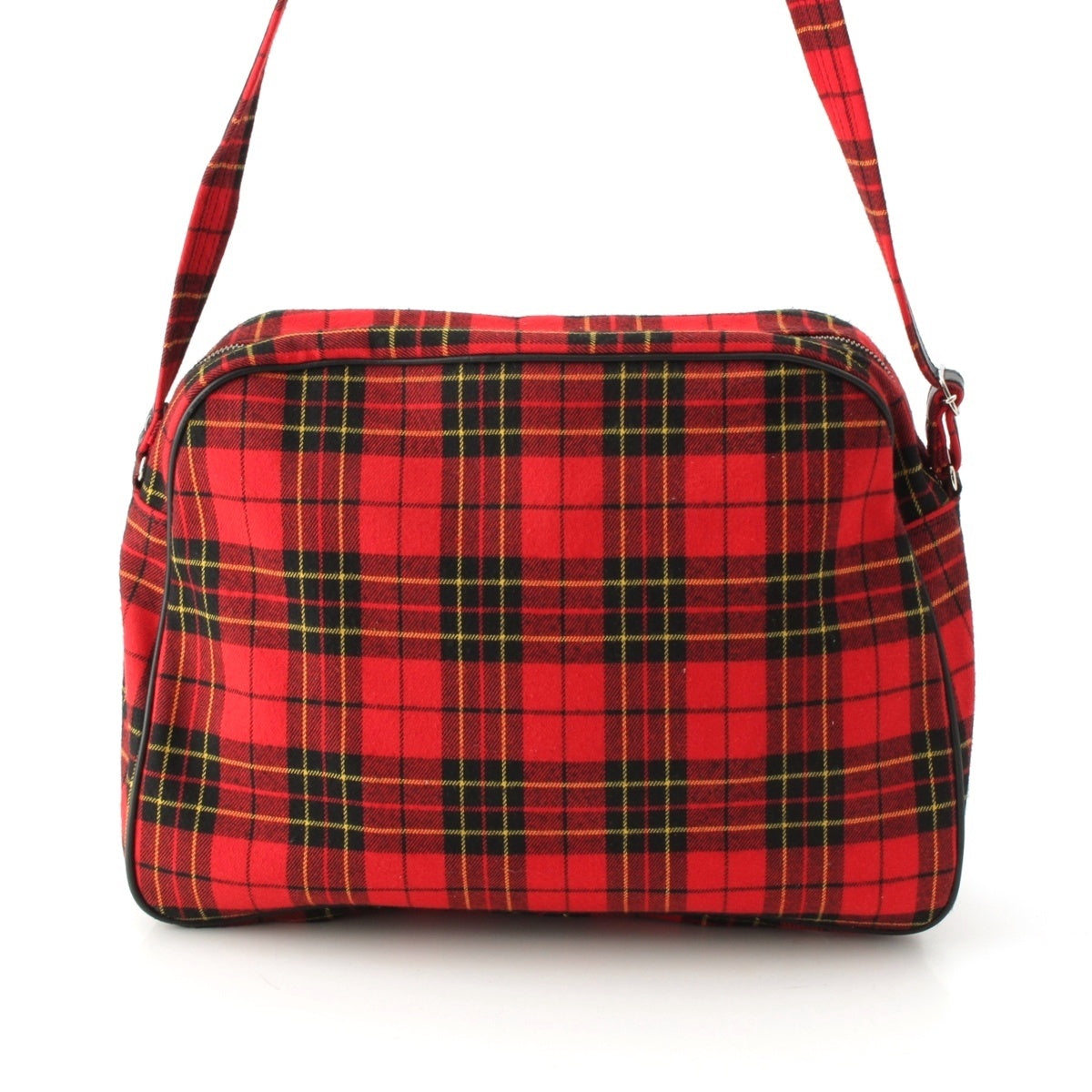COMME des GARCONS HOMME PLUS Tartan check Shoulder Bag Red