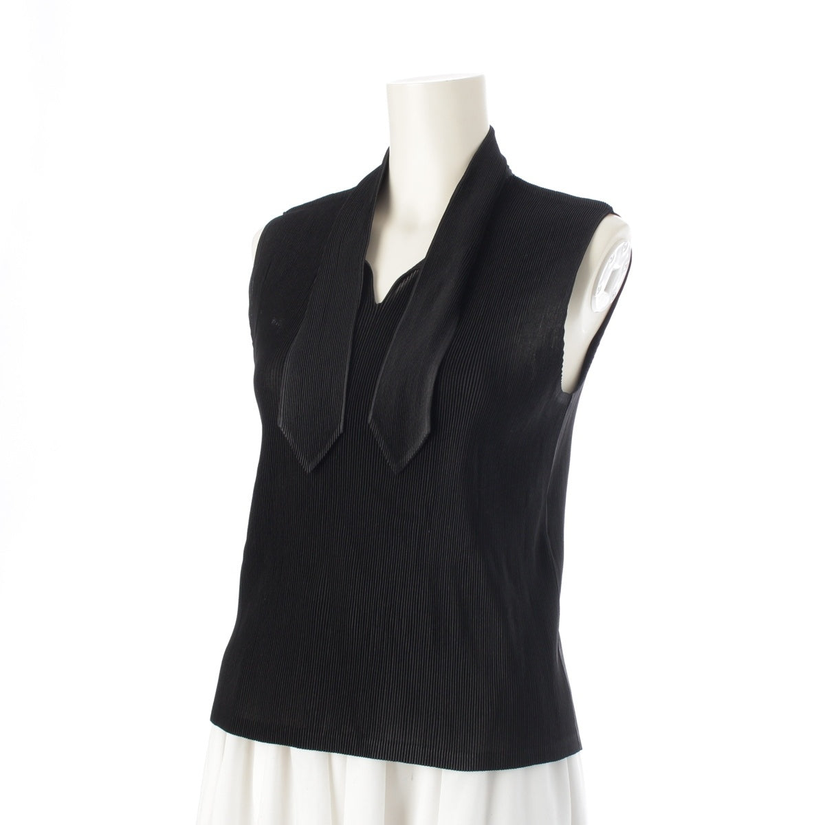 PLEATS PLEASE ISSEY Bowtie Sleeveless tops PP91-FK302 black 3