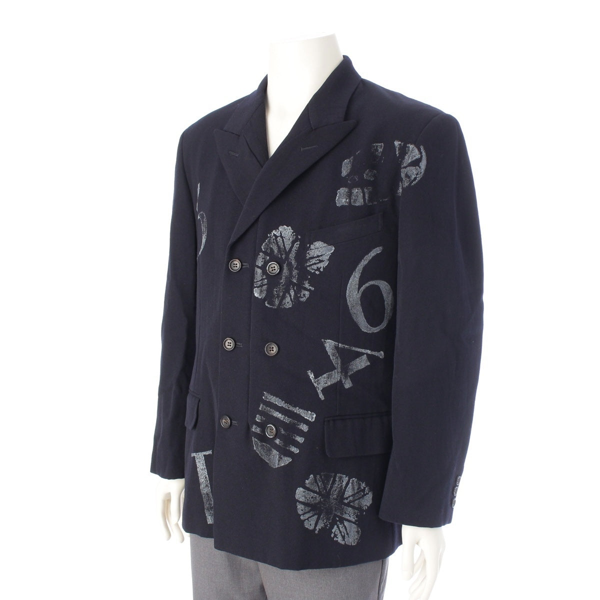 COMME des GARCONS HOMME PLUS wool cupro Number Number SLEEP tailored jacket tops PJ-04017S Navy S