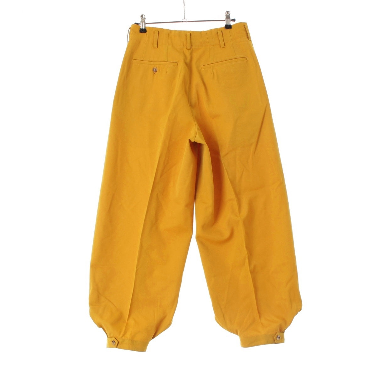 COMME des GARCONS HOMME PLUS wool 2-tuck design wide Pants Bottoms PP-11007S Yellow S