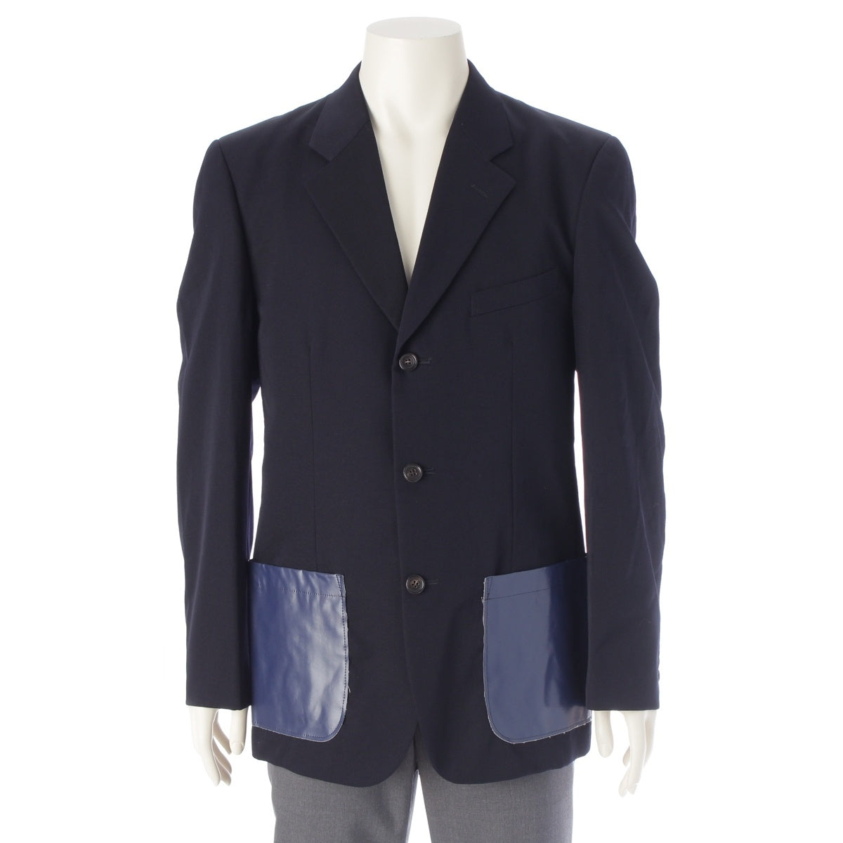 COMME des GARCONS HOMME PLUS wool Pocket Design tailored jacket outer PJ-10003M Navy M