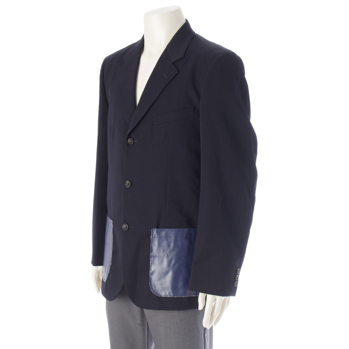 COMME des GARCONS HOMME PLUS wool Pocket Design tailored jacket outer PJ-10003M Navy M