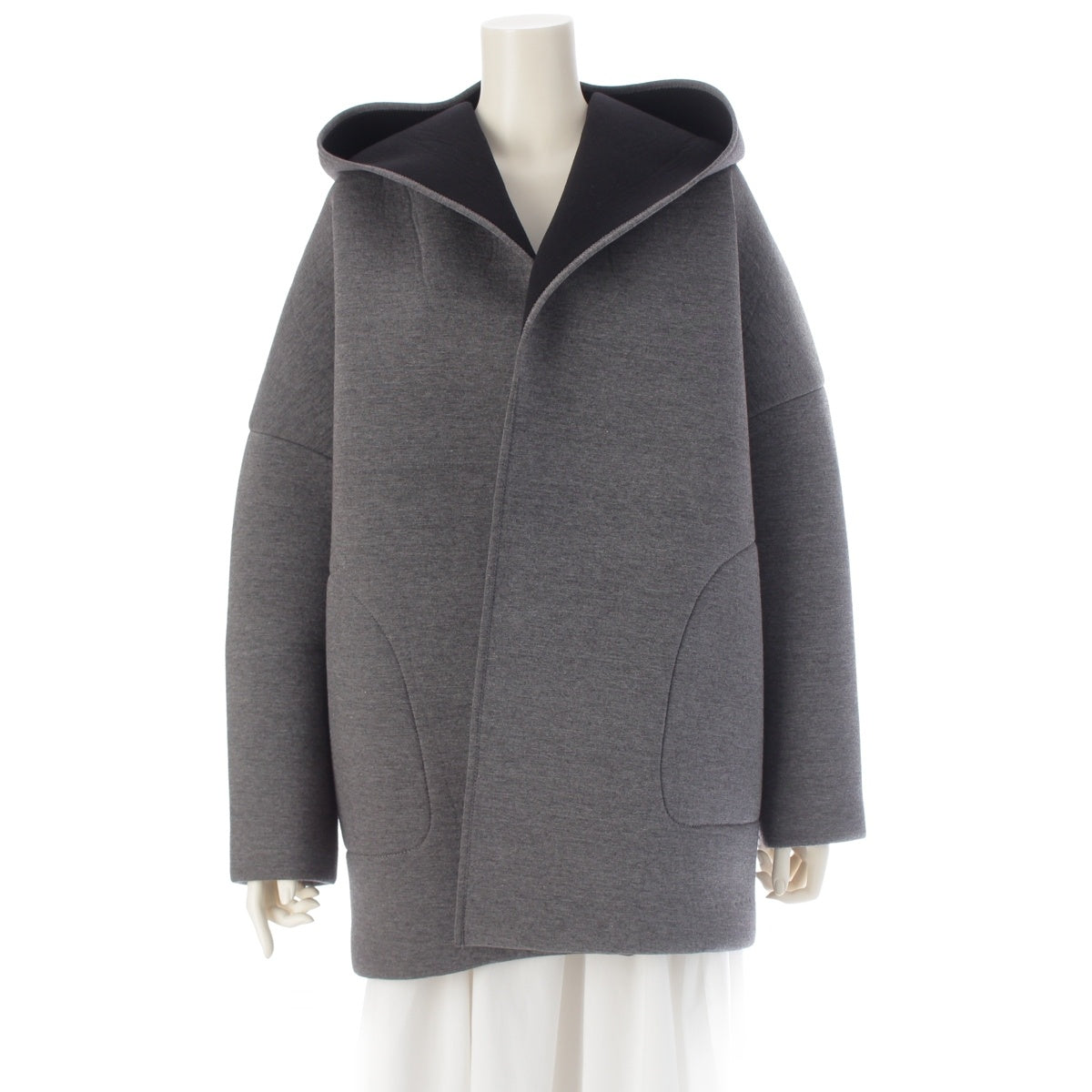 ebure Bonding Hooded coat outer 3010400212 gray 36