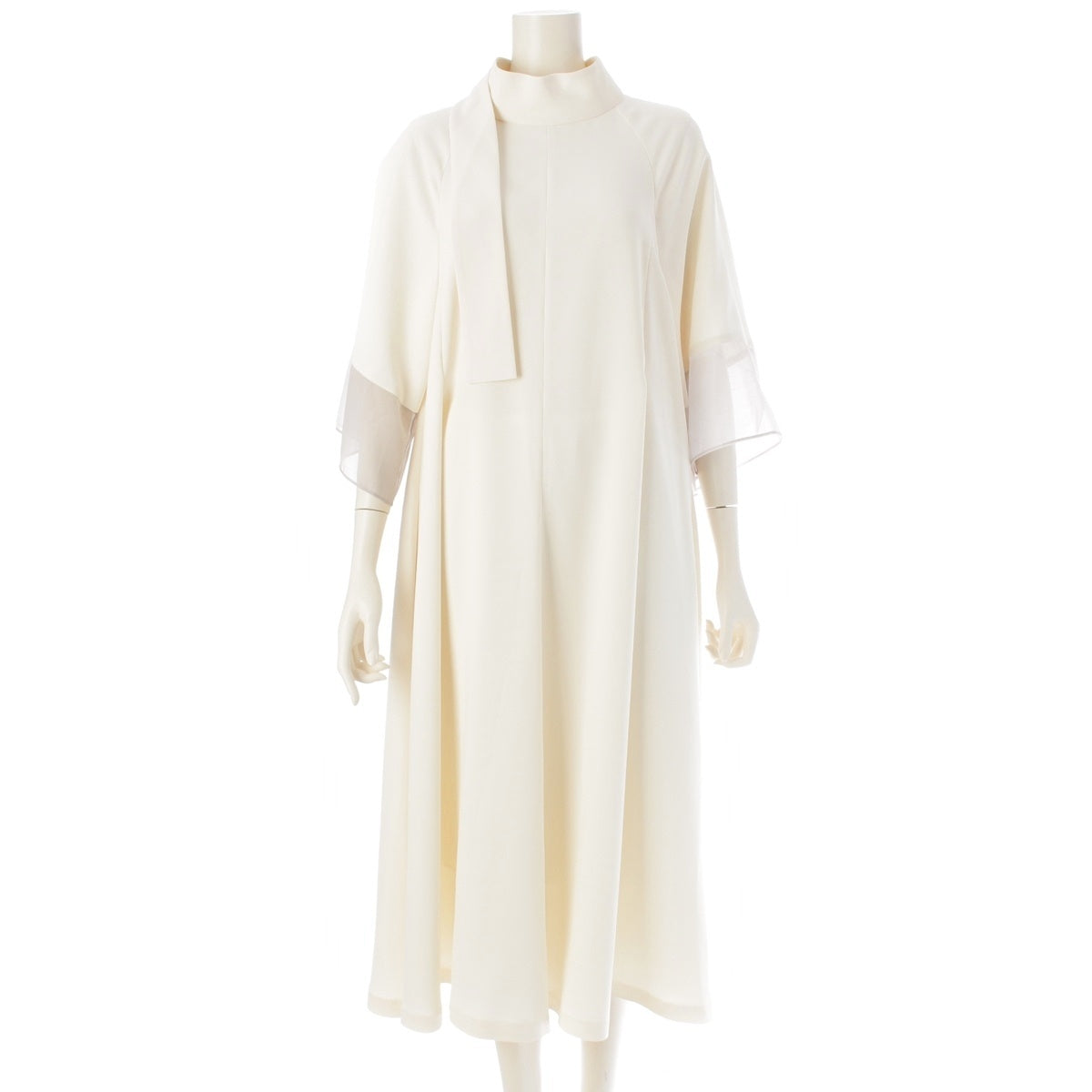 ADORE Middle Georgette long Short sleeve one piece With petticoat 531-3140309 white 38