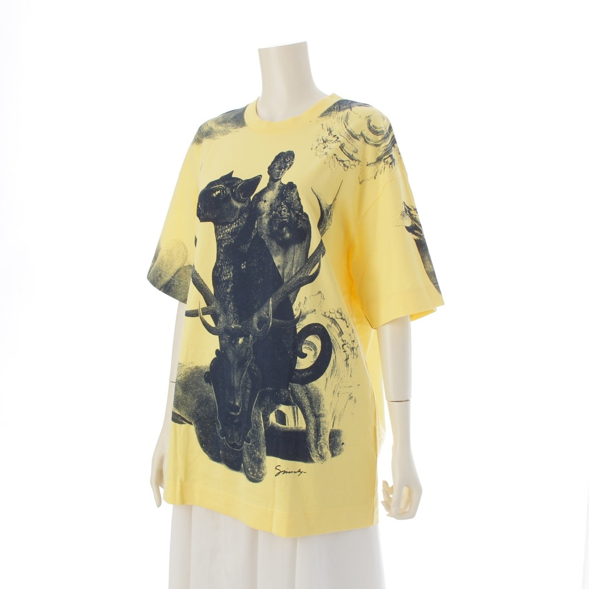 Givenchy HUBERT OBJECTS cotton Short sleeve T-shirt tops yellow M