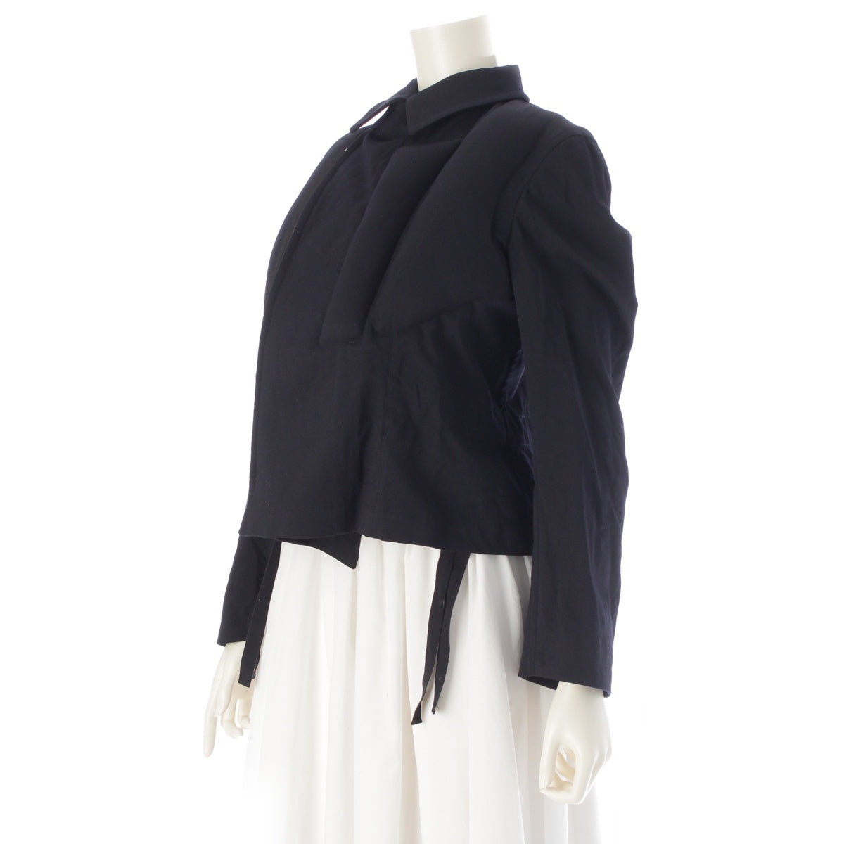 COMME des GARCONS wool Cushion padding Riders jacket tops GF-J050 black XS