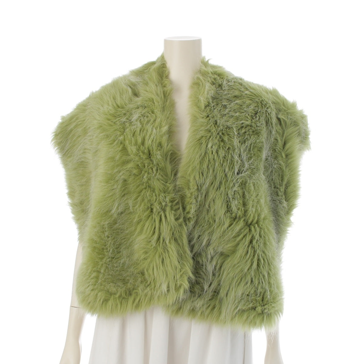 COMME des GARCONS Acrylic Fur AD1989 Transformed Jacket Stole Best GJ-050740 green