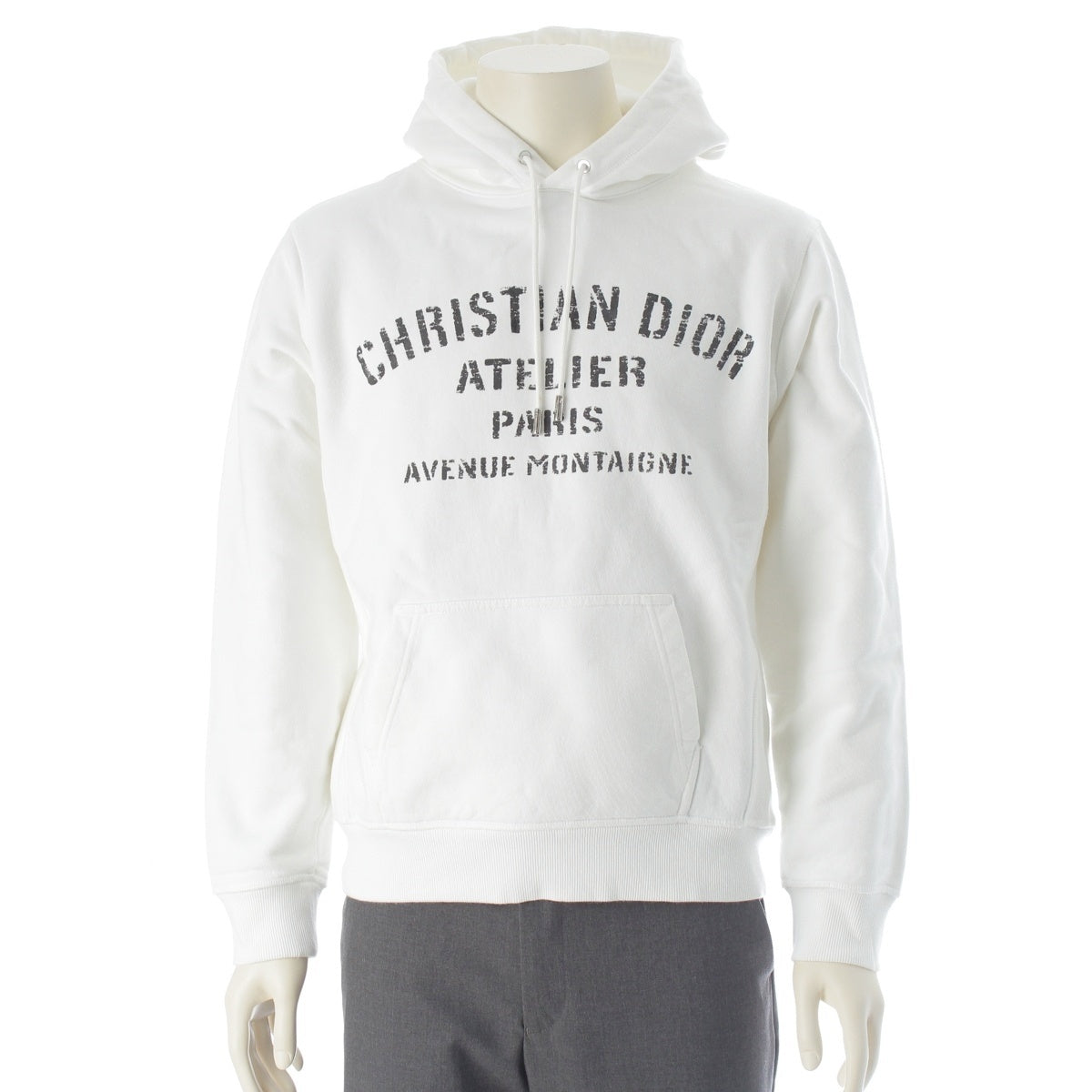Dior Atelier cotton Logo hoodie Parker 043J646A0531 white M