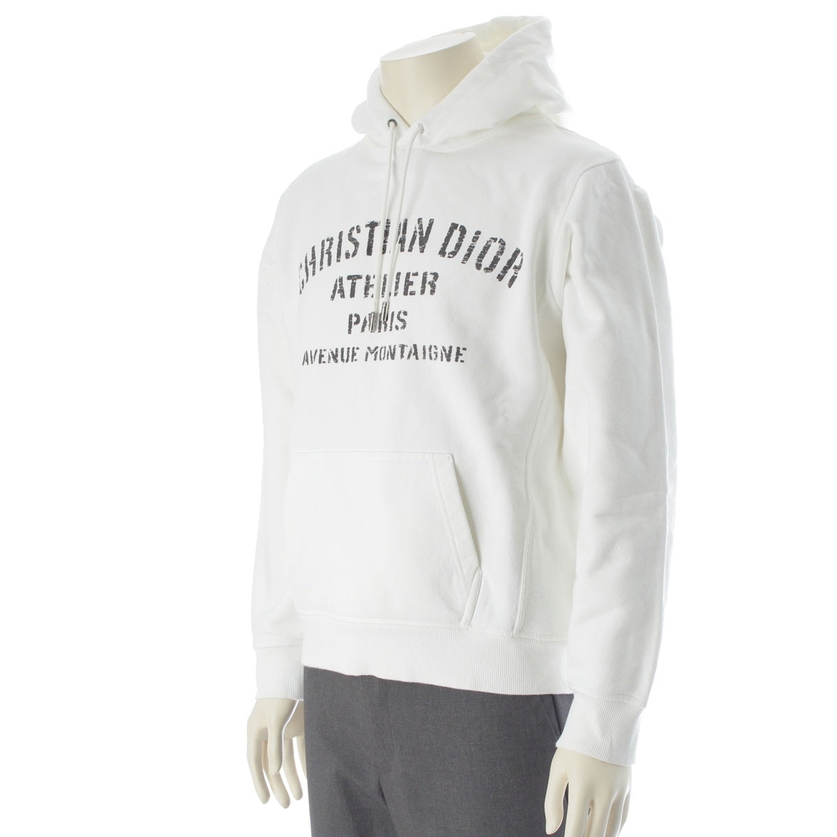 Dior Atelier cotton Logo hoodie Parker 043J646A0531 white M