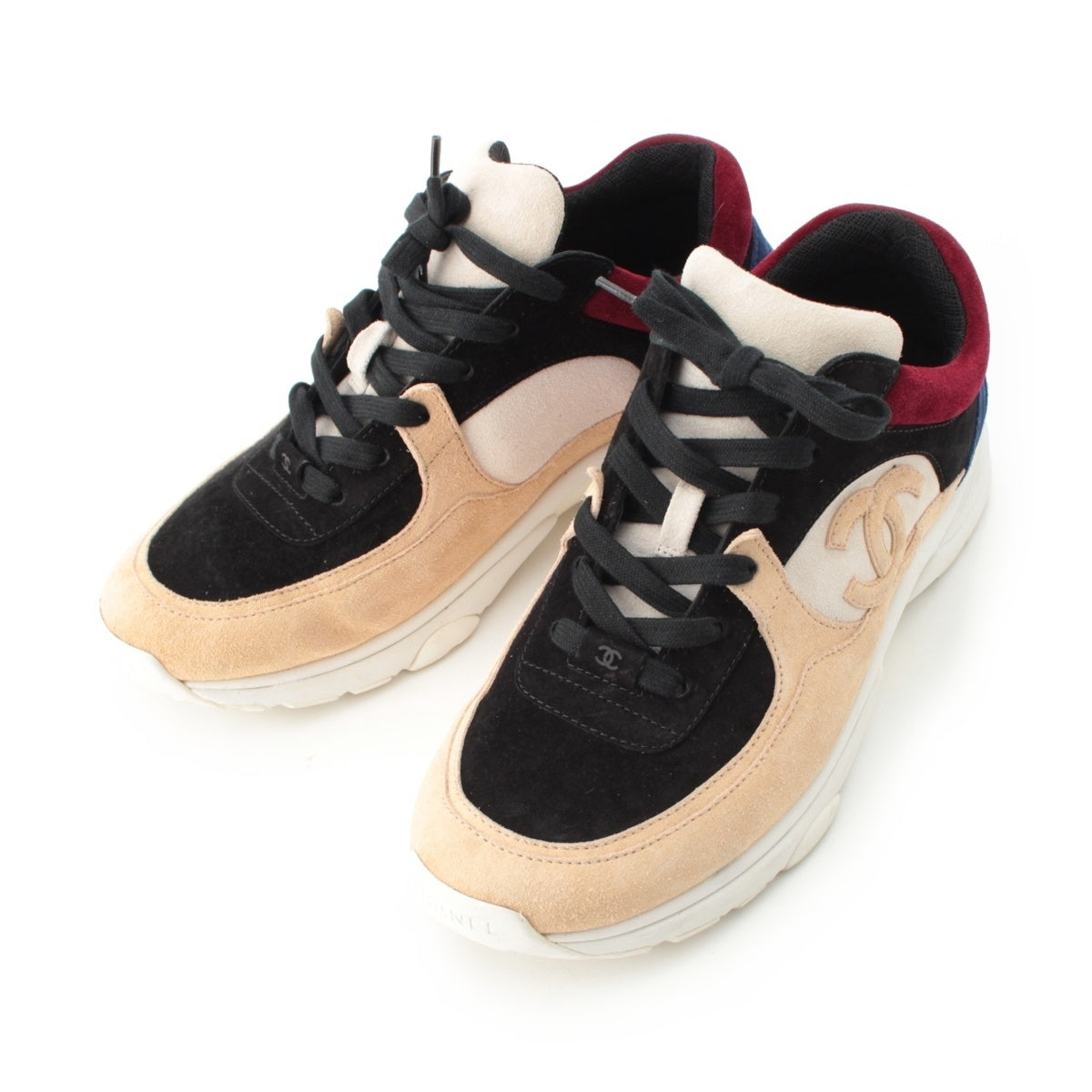 CHANEL COCO Mark suede sneakers R G33862 42 multicolor 42