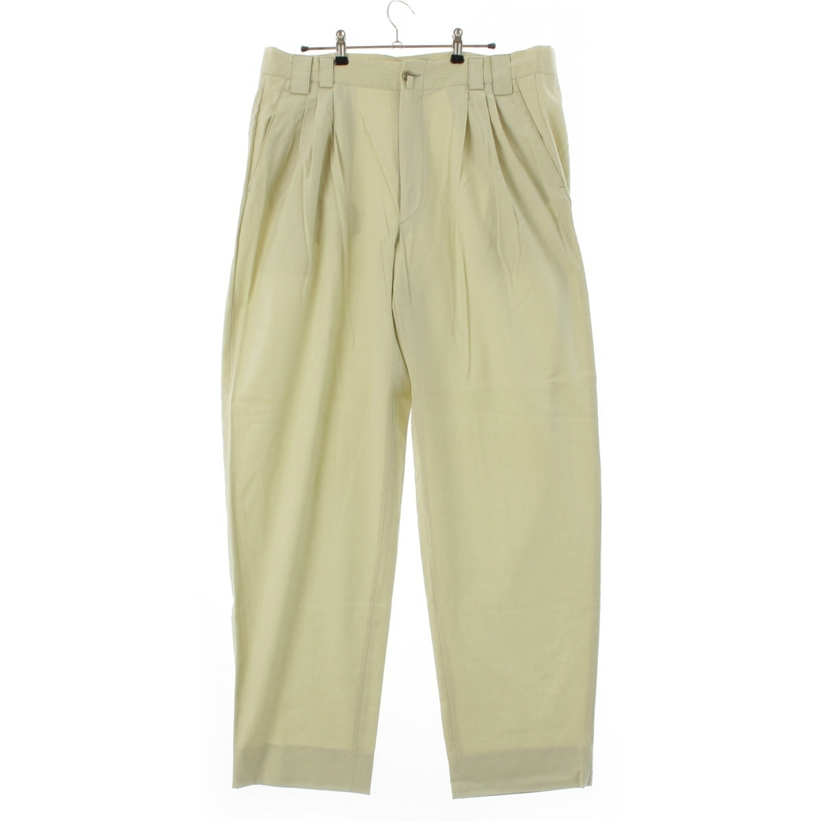 Gianni Versace Rayon 4-pleat wide slacks Pants Bottoms Mint pale green 52