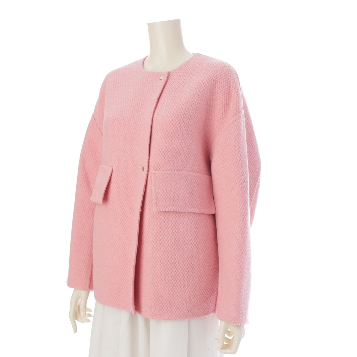 Drawer Wool cashmere blend Popcorn Kenuki No color jacket outer 6522-299-0887 pink 36