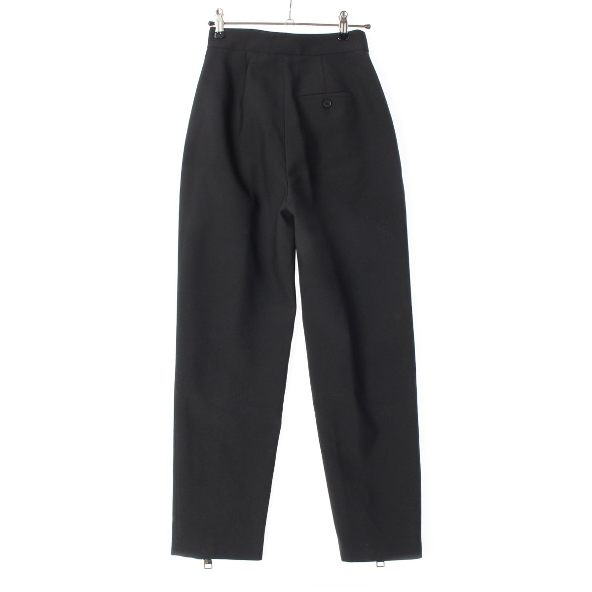 Alexander McQueen wool Zip motif high waist Pants Bottoms black 36