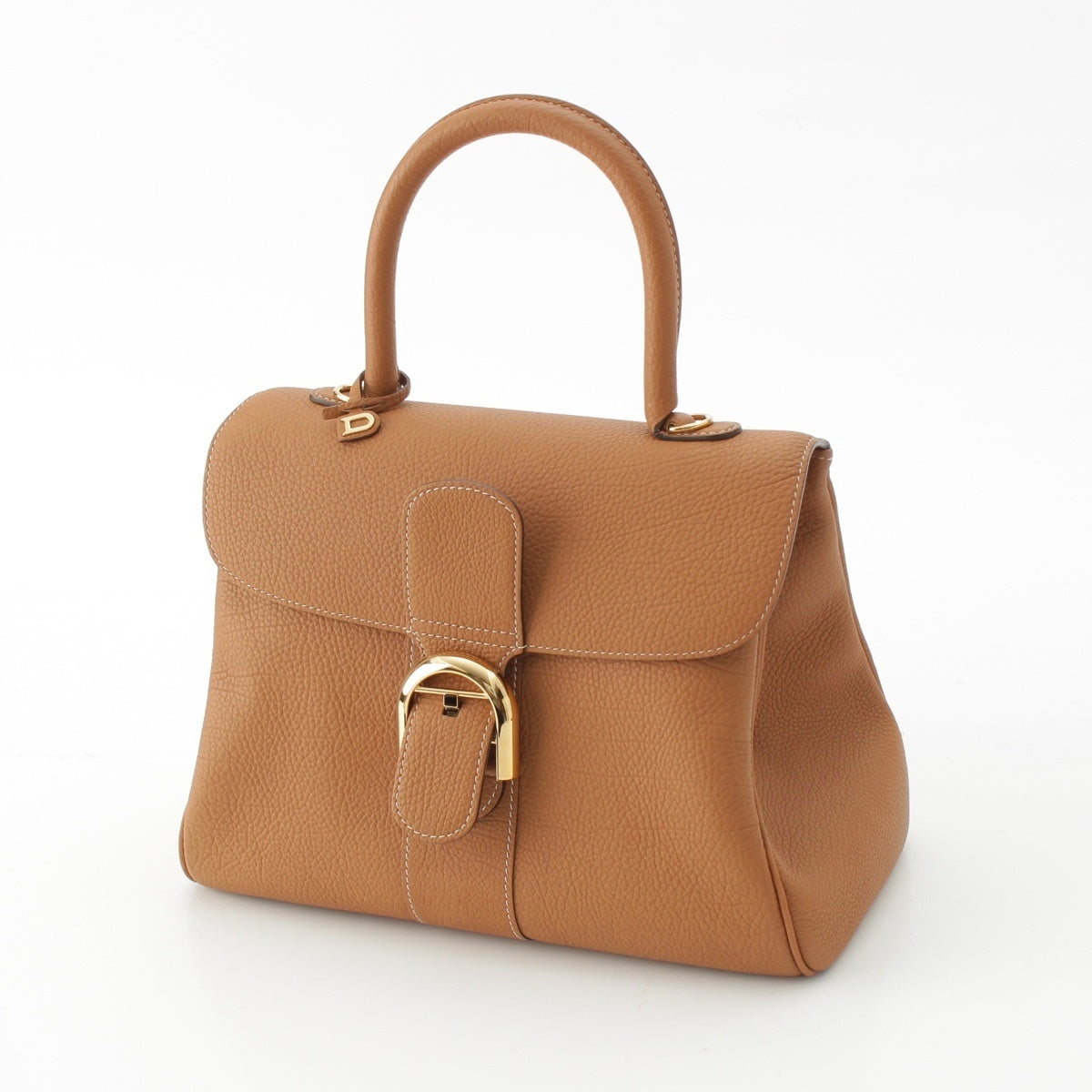 Delvaux Brillon MM Fly Crispy Puff 2WAY Shoulder Handbag Vegetal