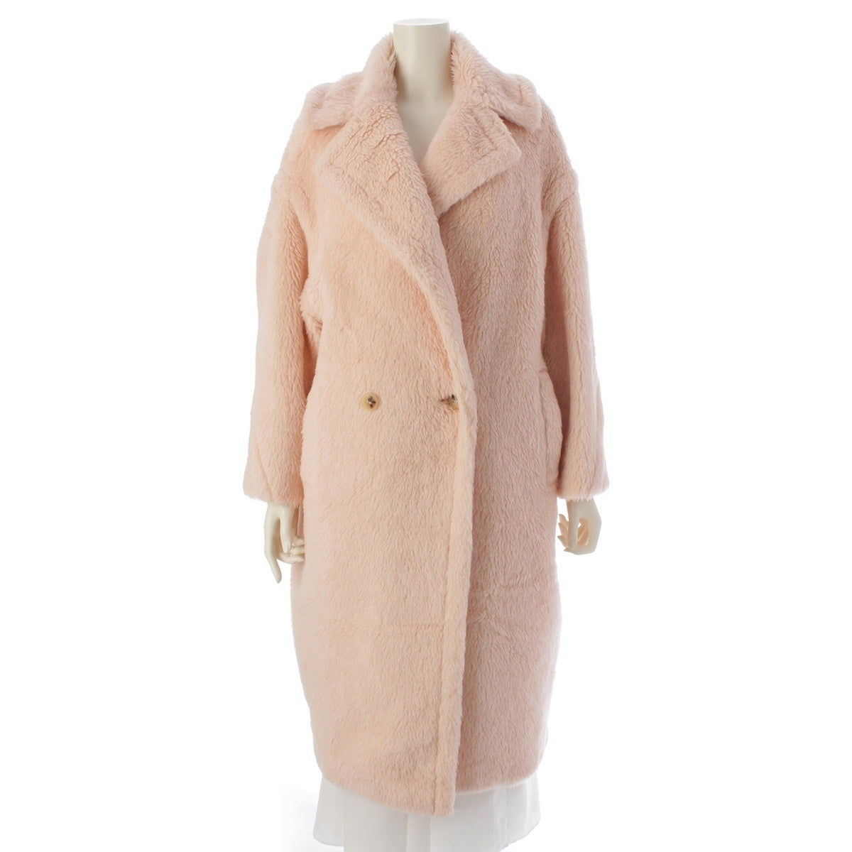 MAX MARA alpaca ted girl outer long 101105216 pink XS