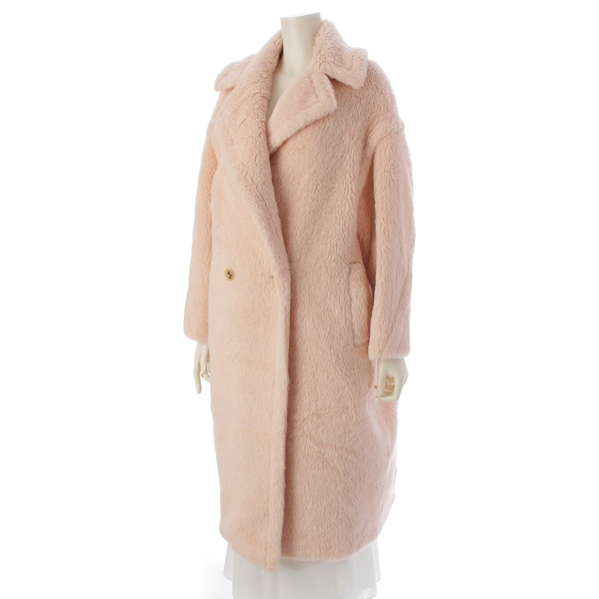 MAX MARA alpaca ted girl outer long 101105216 pink XS