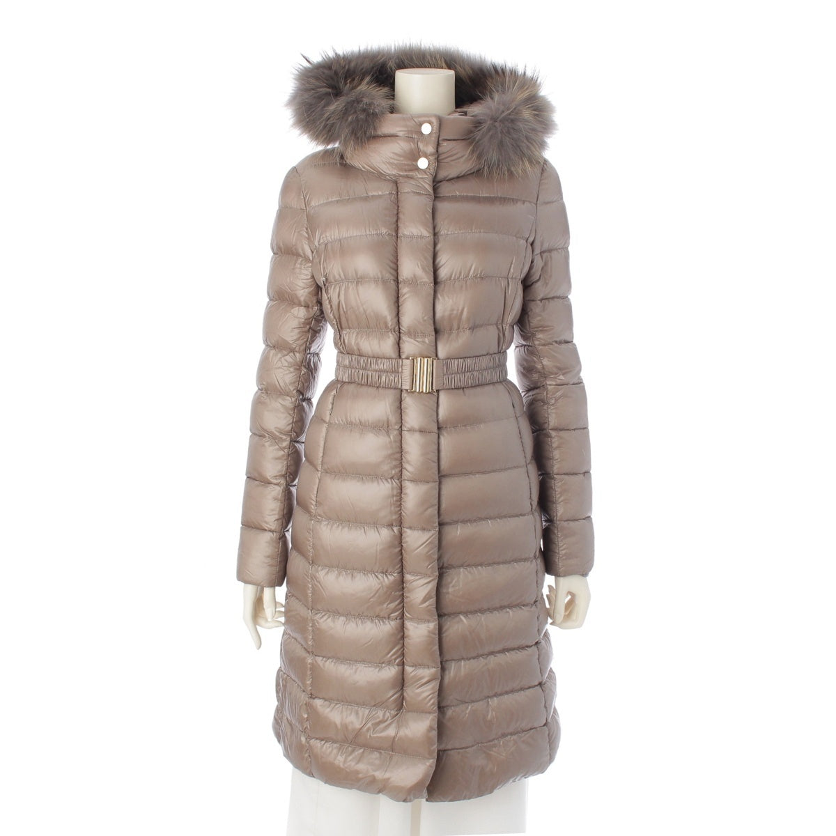 Herno Raccoon fur belt Down jacket outer PI0484D-12017-2600 gray 38