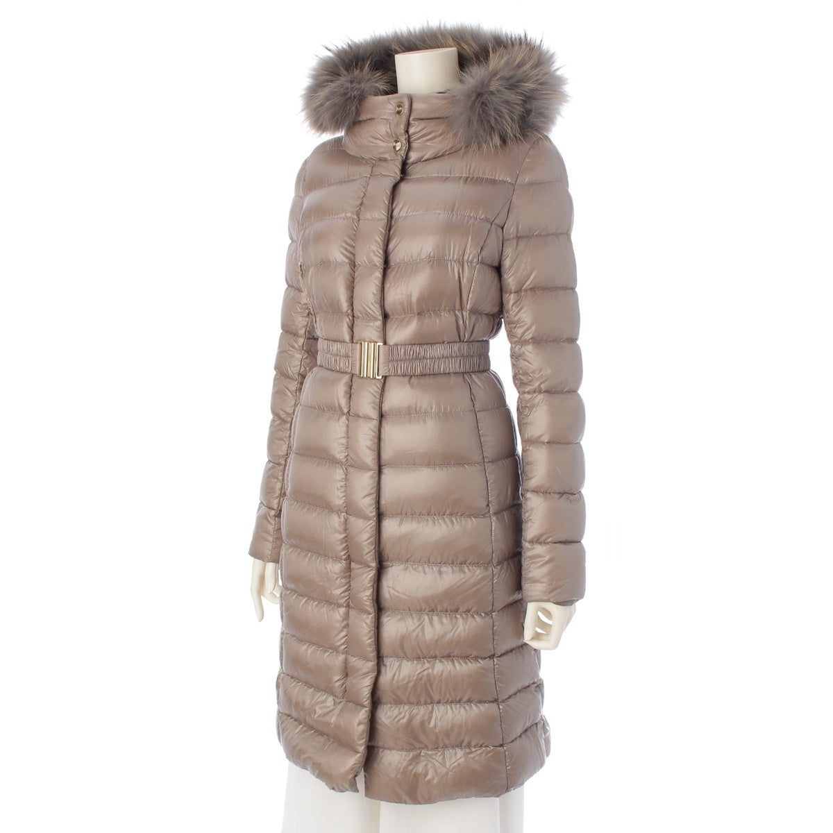 Herno Raccoon fur belt Down jacket outer PI0484D-12017-2600 gray 38