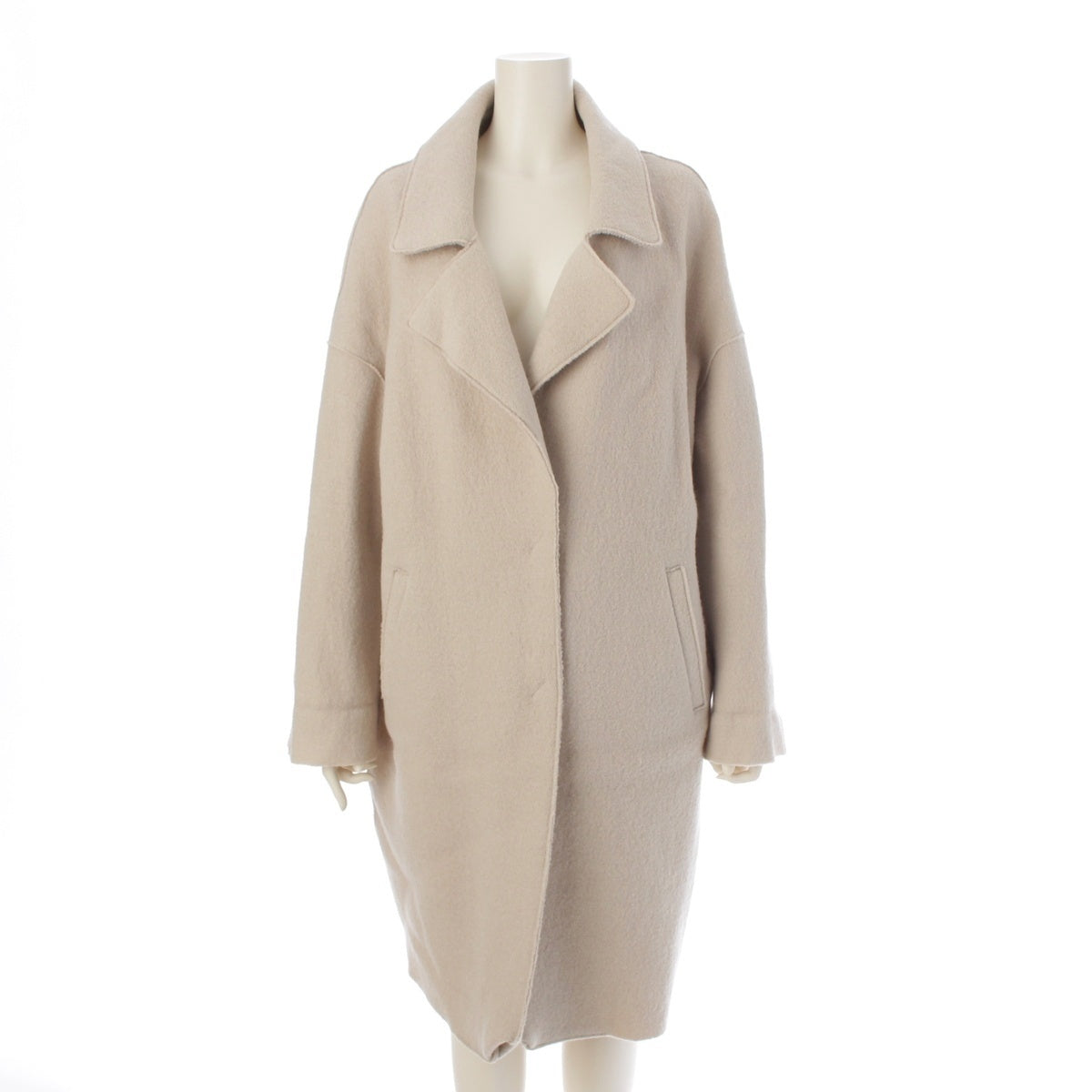 Herno wool long coat outer GC0288D-33250-1985 beige 40