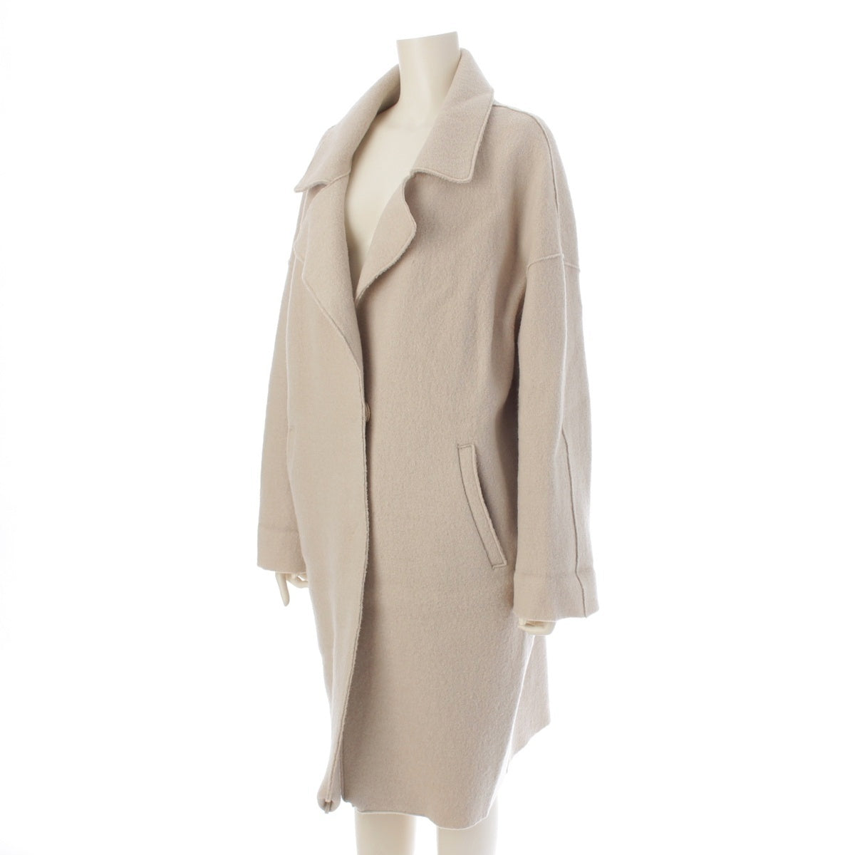 Herno wool long coat outer GC0288D-33250-1985 beige 40