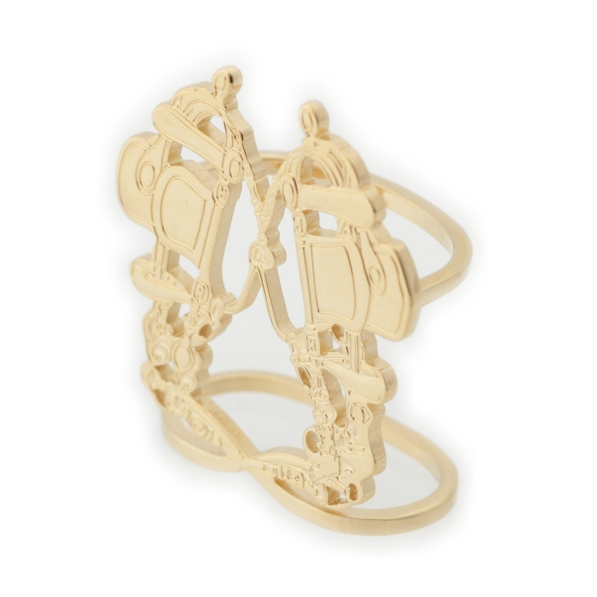 HERMES Brides de Gala Scarf ring gold