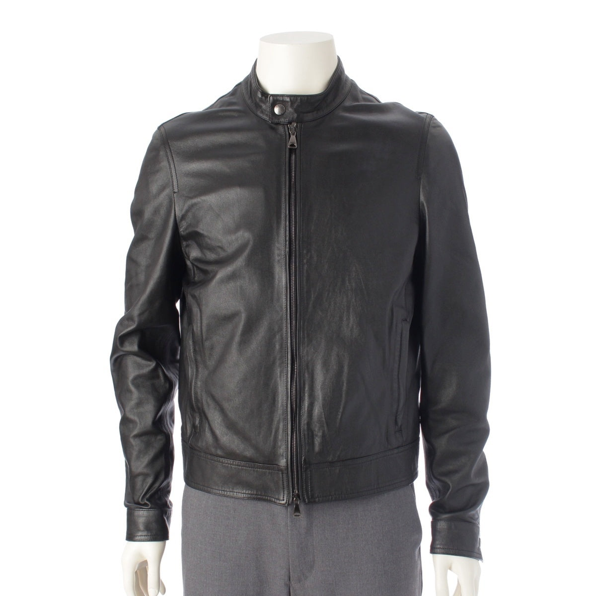 EMMETI Lamb leather sheep leather JURI Riders jacket Tops Outerwear Single black 48