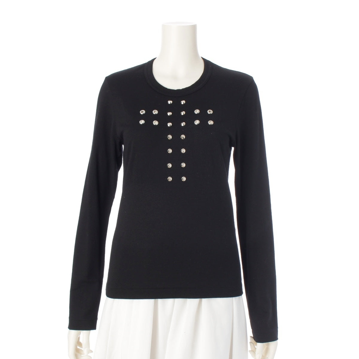 robe de chambre COMME des GARCONS wool long Long-sleeved T-shirt tops RT-040360 black ‐