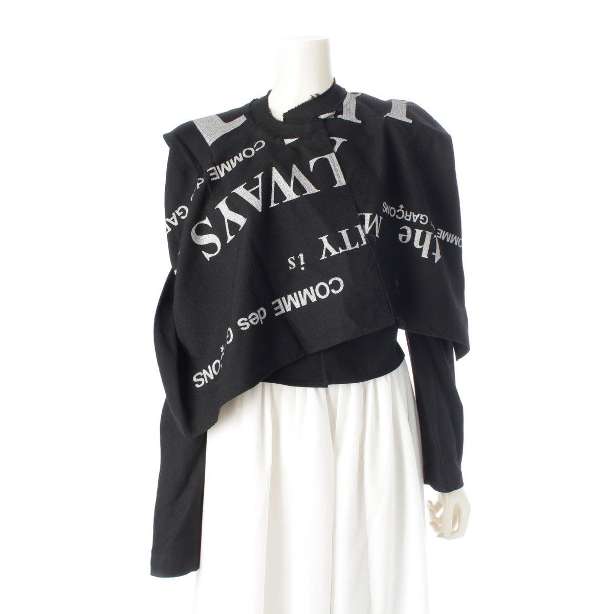 COMME des GARCONS wool Glitter Message Jacket GK-J049 black ‐