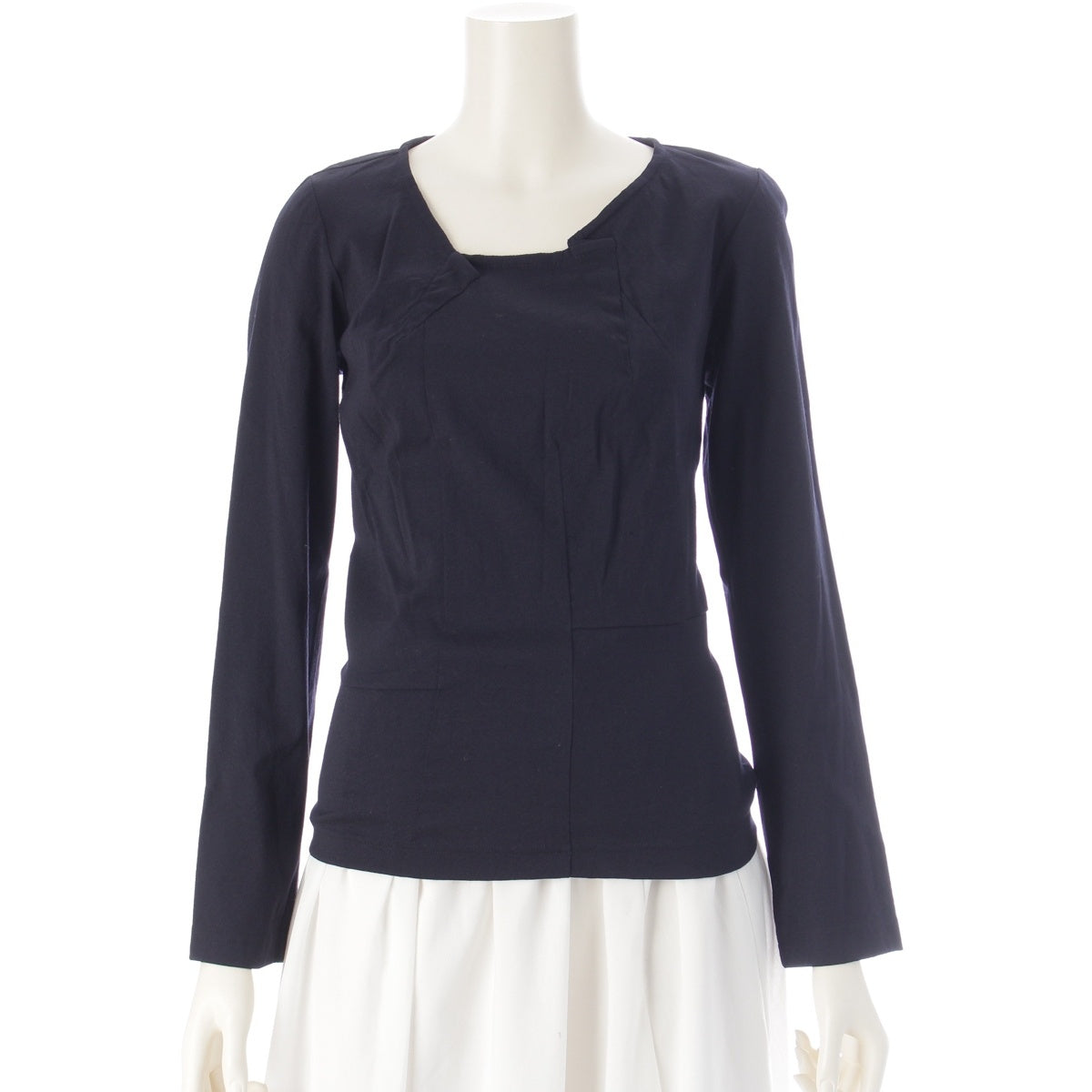 COMME des GARCONS wool Modified Long Sleeve Cut tops GB-04012S Navy S