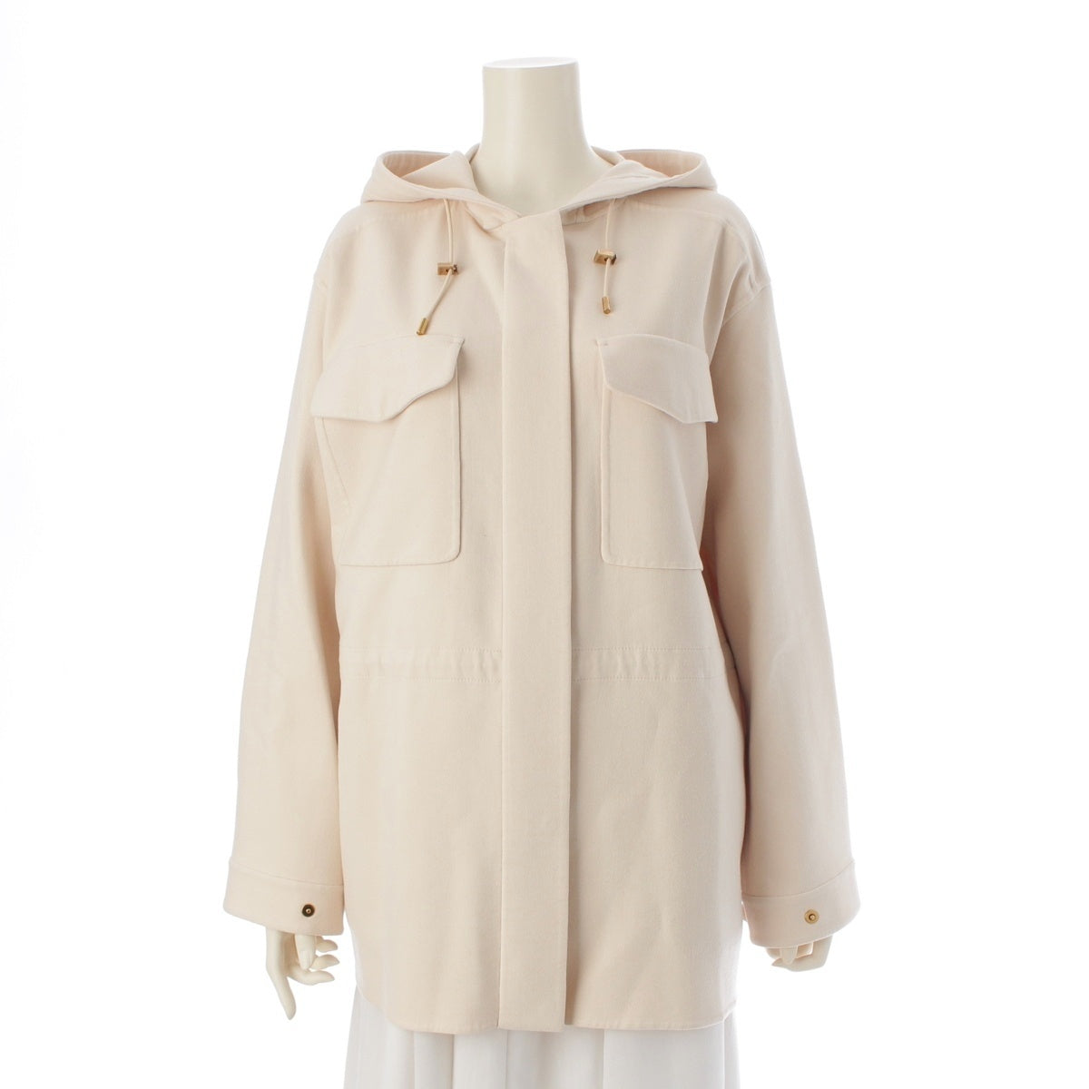 Loro Piana The Gift of Kings Idar wool Hooded Jacket Ivory 40