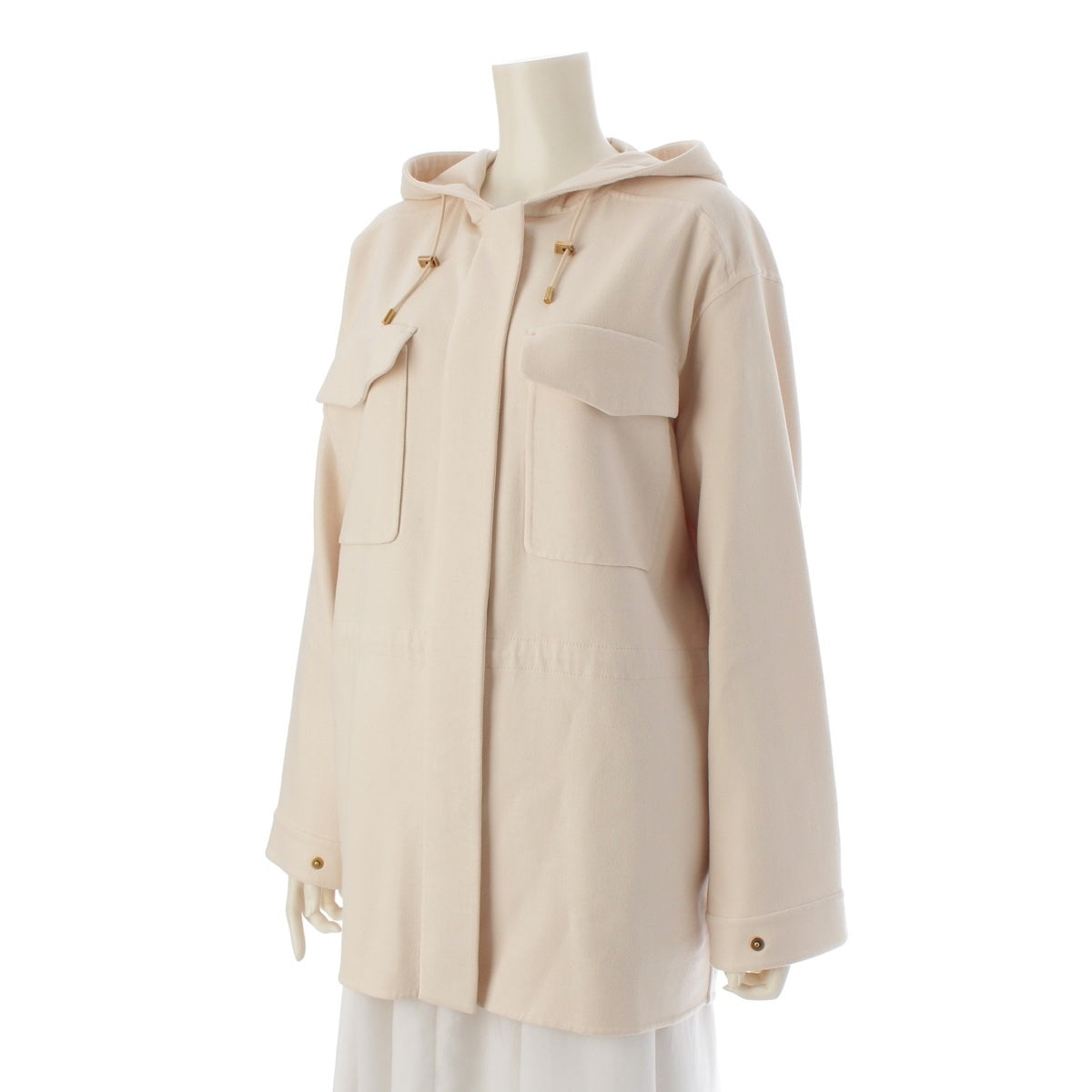 Loro Piana The Gift of Kings Idar wool Hooded Jacket Ivory 40