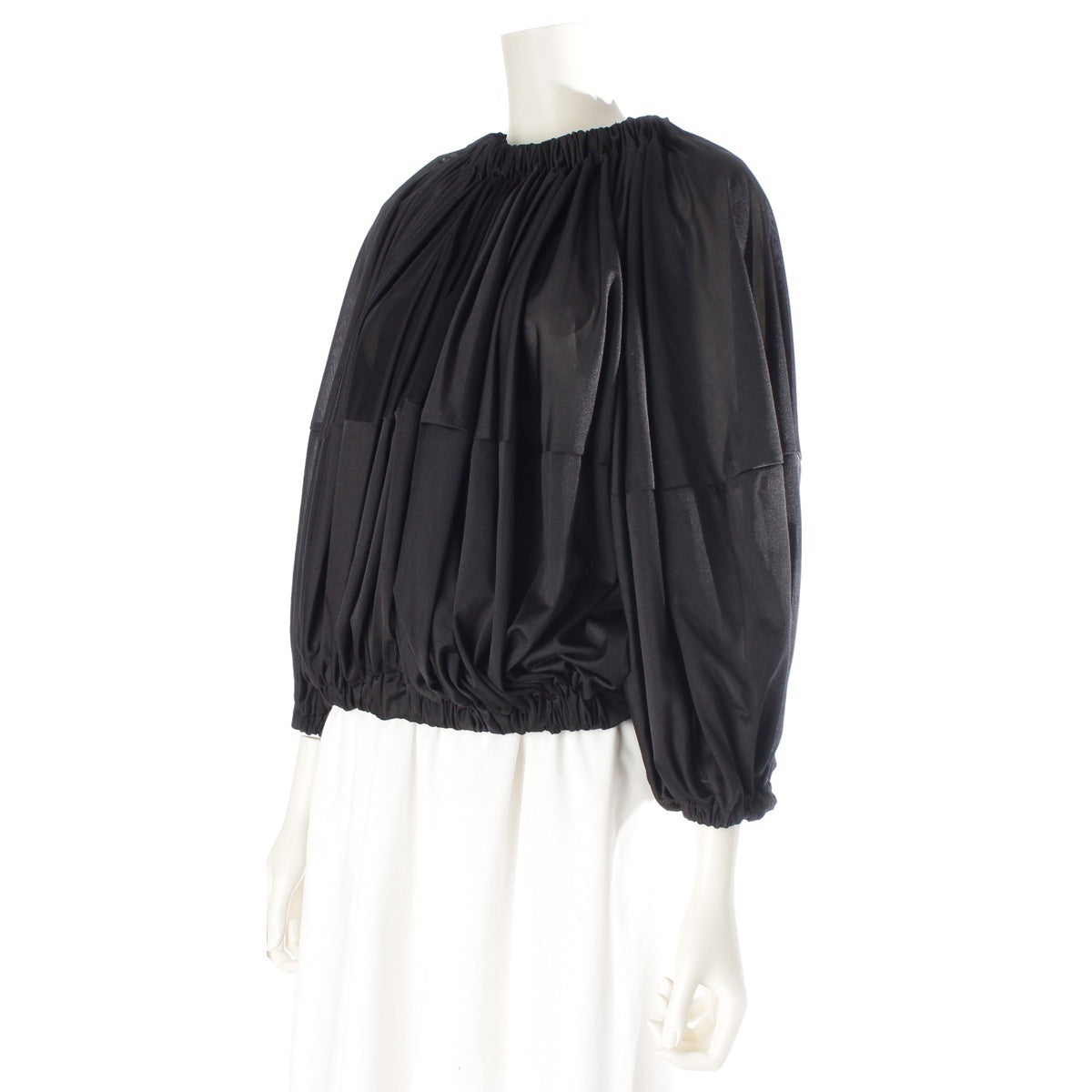 COMME des GARCONS polyester Gathered balloon silhouette design with long sleeves Cut tops GF-T017 black XS