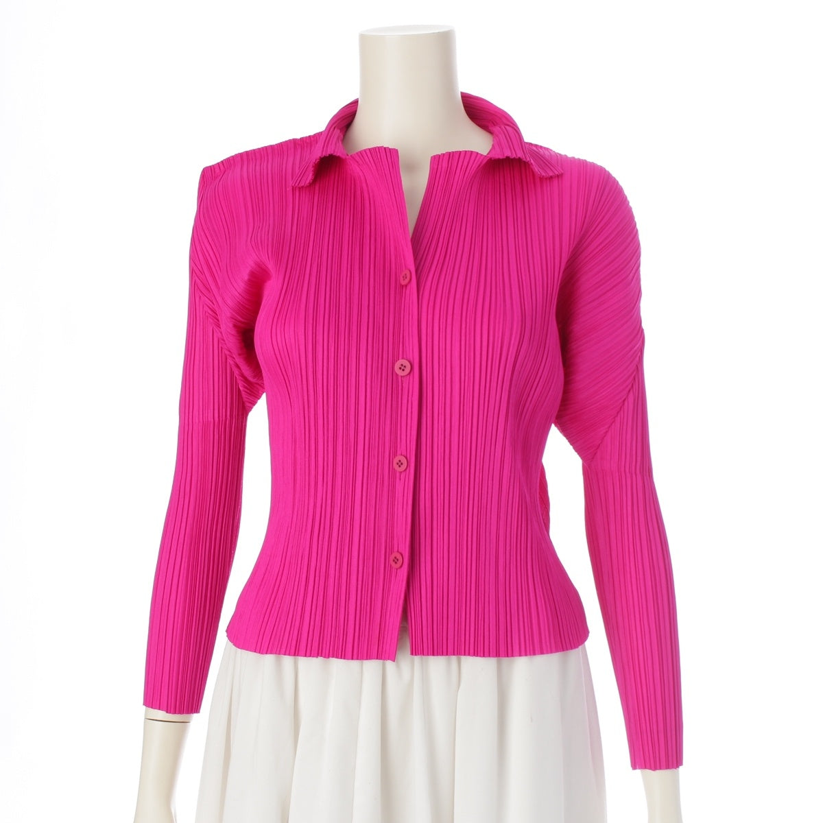 PLEATS PLEASE Long sleeve shirt blouse Long sleeve PP74-JK624 Pink 3