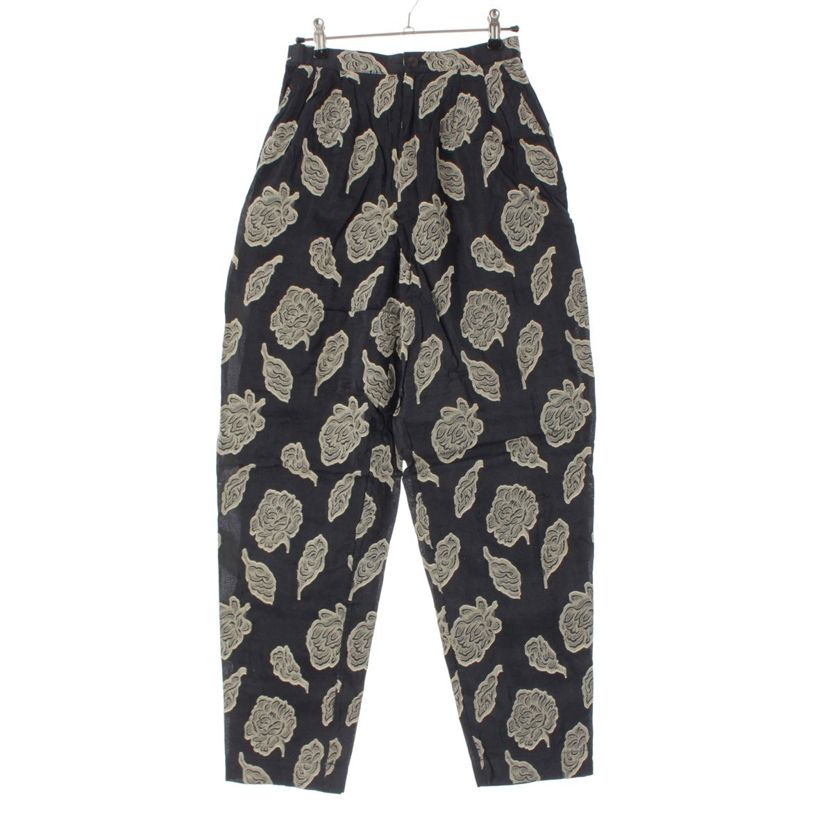 ISSEY MIYAKE Botanical Pattern Tapered Pants Black gray system 8
