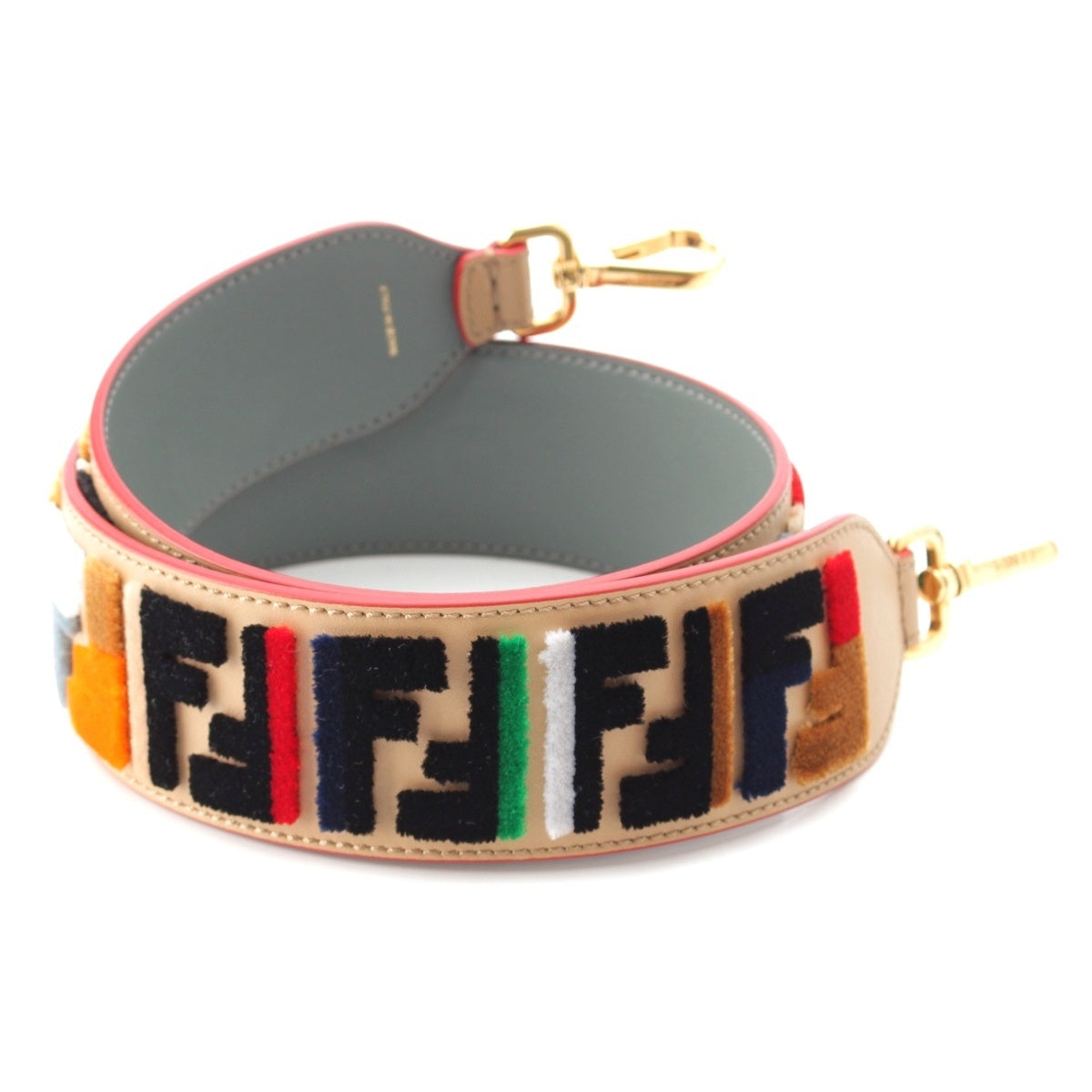 FENDI FF Strap You bag Shoulder strap Beige multicolor
