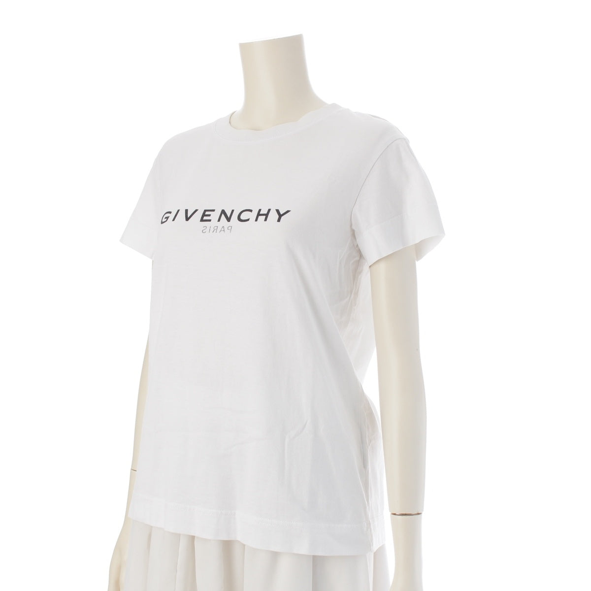Givenchy cotton Logo t-shirt Cut tops BW707Y3Z6P white S
