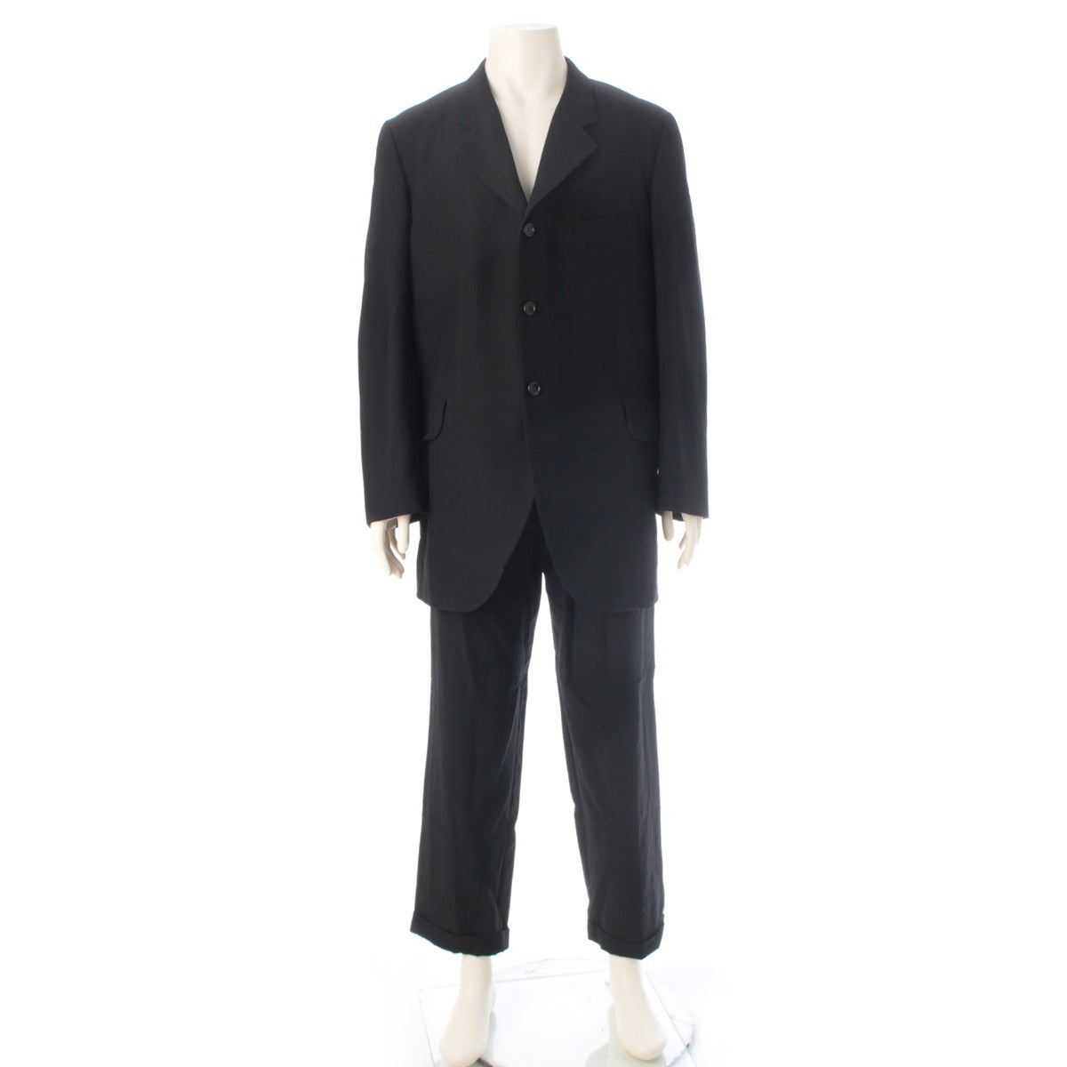 COMME des GARCONS HOMME PLUS wool mohair tailored jacket Pants setup PJ-10035M／PP-10030M black M