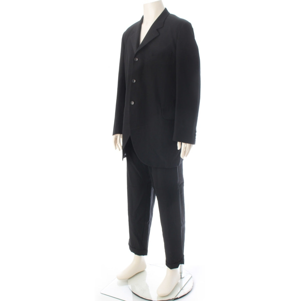 COMME des GARCONS HOMME PLUS wool mohair tailored jacket Pants setup PJ-10035M／PP-10030M black M
