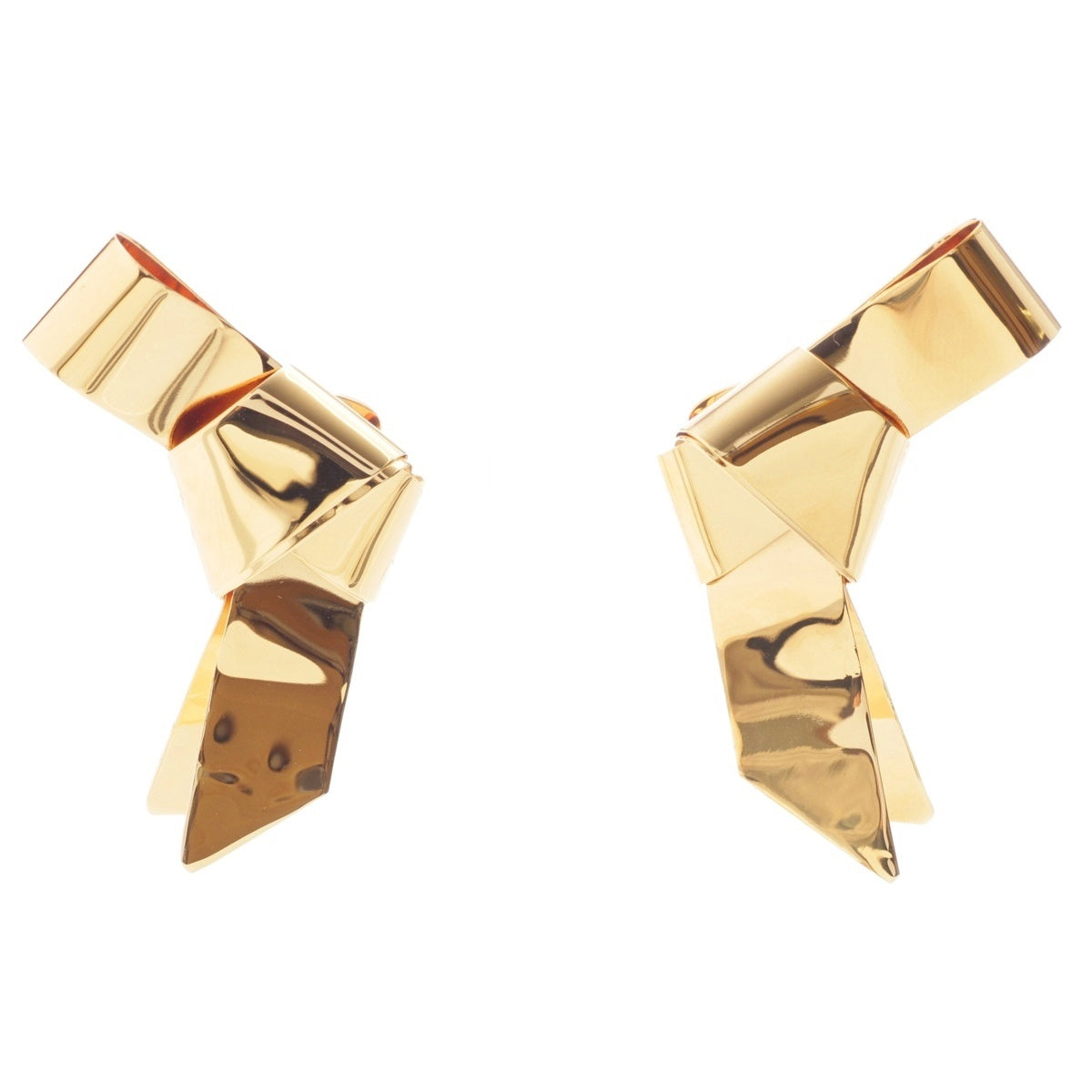 JIL SANDER ribbon Earring Accessories gold